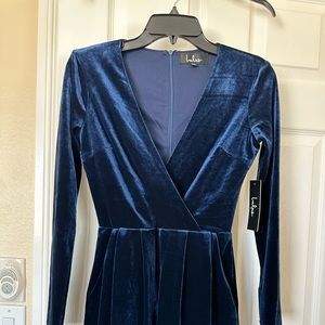 Jump suit in blue color